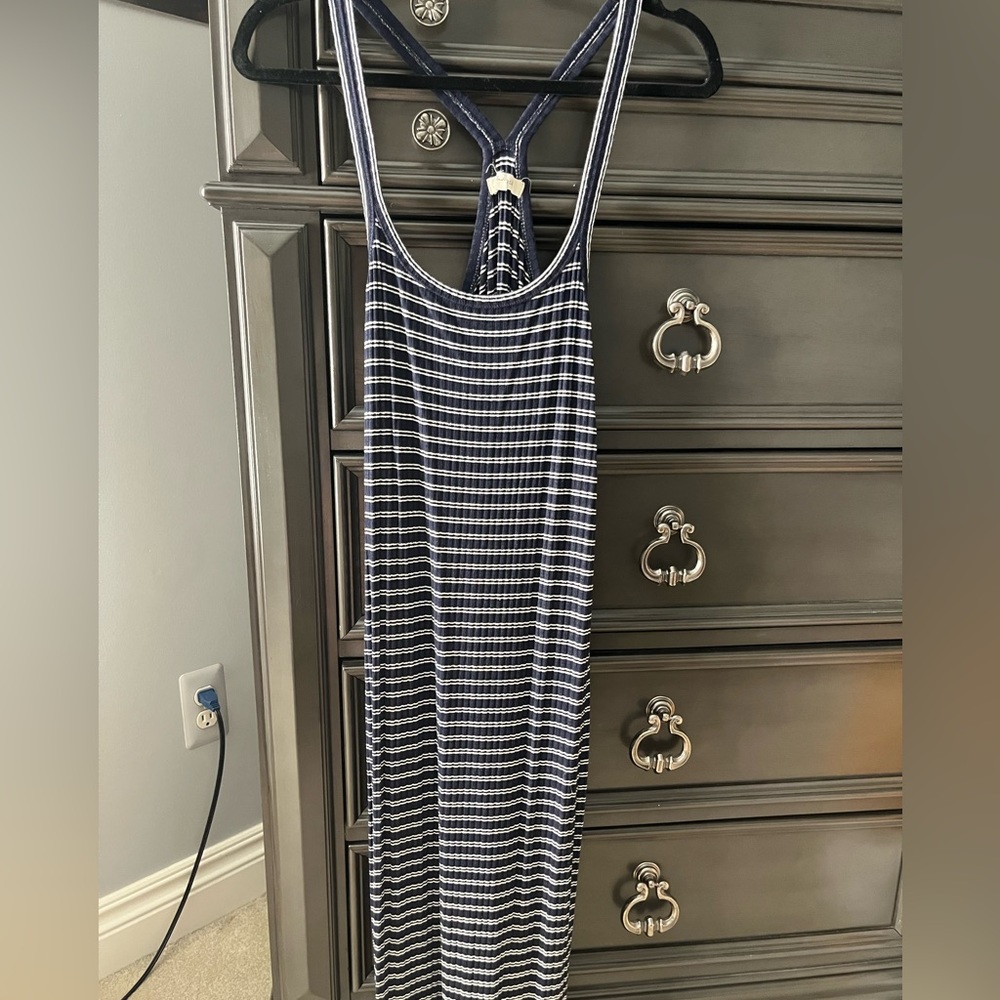 Madewell Striped Navy & White Dress